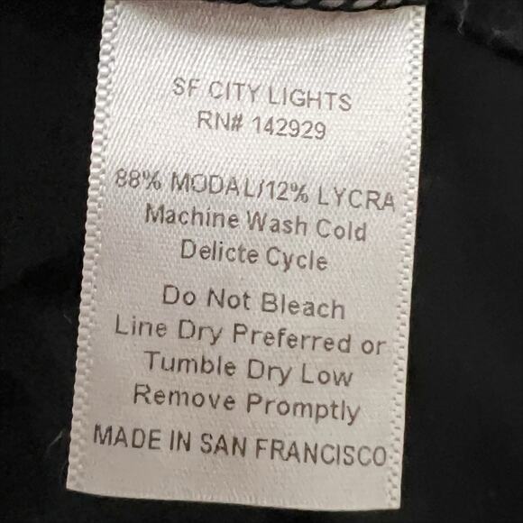 San Francisco City Lights Gypsy Lace Cami Tank Top Black Size Small NEW - Picture 6 of 6